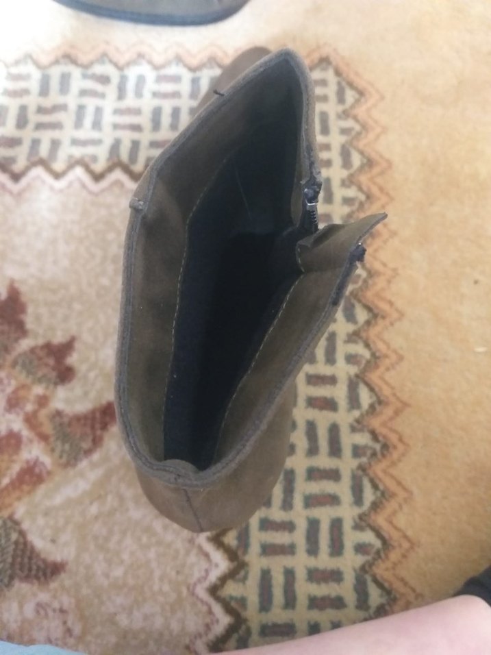 Kahverengi Süet Kadın Dolgu Topuklu Bot 40 numara - Görsel 3