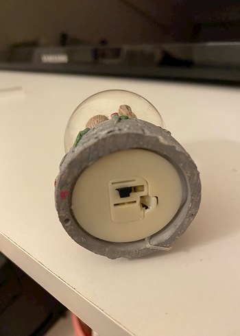 Kalp Tutan Çift Kar Küresi Figürü - Görsel 3