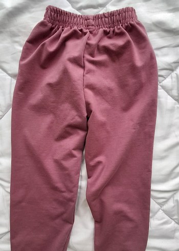 Bordo Baskılı Kız Sweatshirt ve Eşofman Takımı - Görsel 3