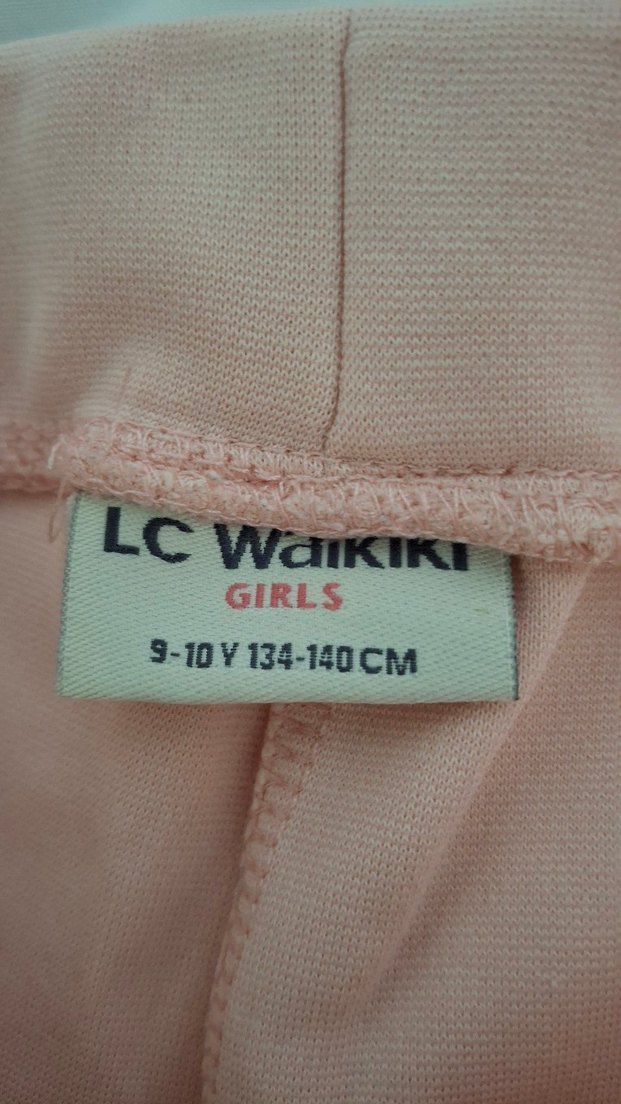 Fermuarlı Pembe çocuk Kumaş Pantolon - Görsel 2