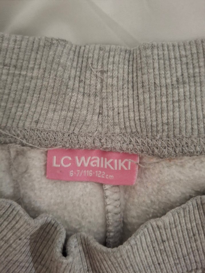 Kız Çocuk Gri Sweatpant Basic Model - Görsel 2