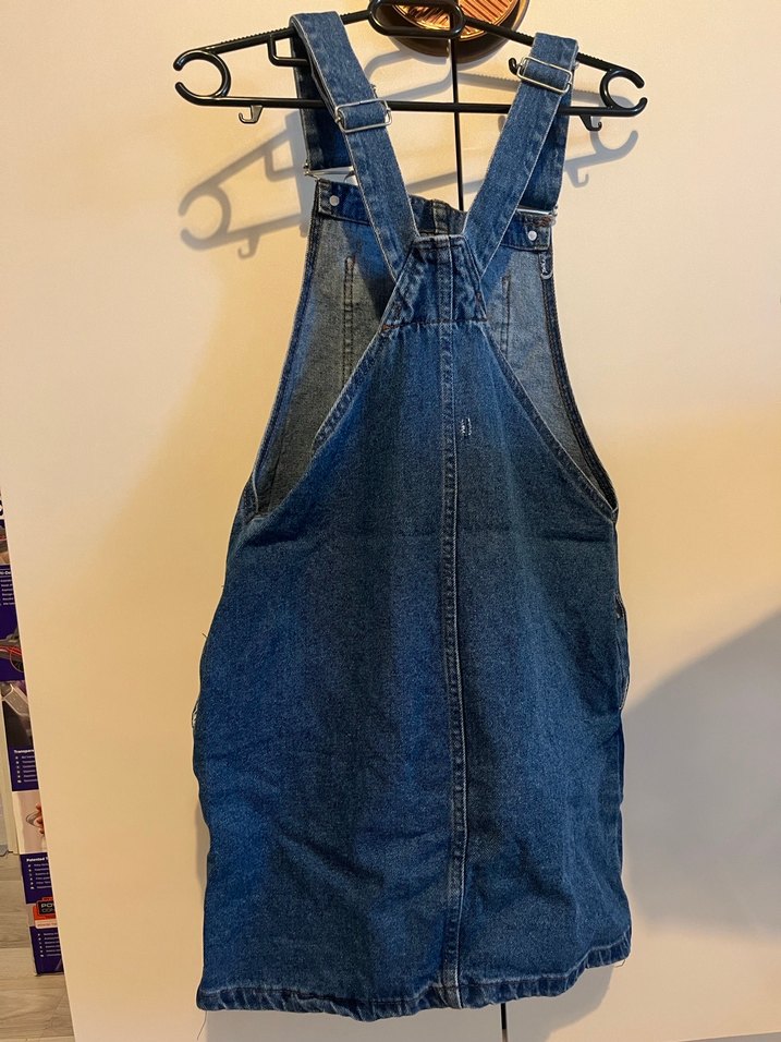 Kadın Mavi Denim tulum - Görsel 2