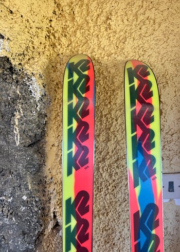 Çok Renkli Kayak - Velcro Bağlamalı Ahşap-klasik kayak - Görsel 7