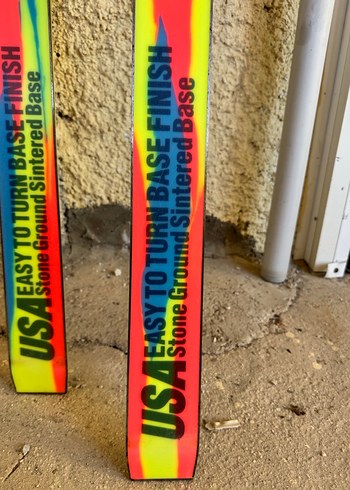 Çok Renkli Kayak - Velcro Bağlamalı Ahşap-klasik kayak - Görsel 9