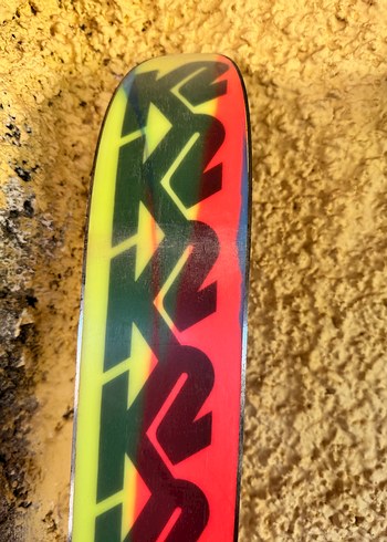 Çok Renkli Kayak - Velcro Bağlamalı Ahşap-klasik kayak - Görsel 8