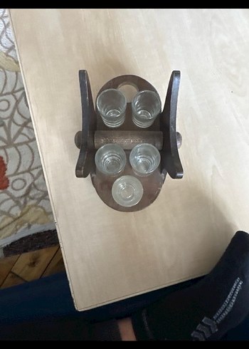 Parlak Kahverengi Varil şaraplık - Görsel 6