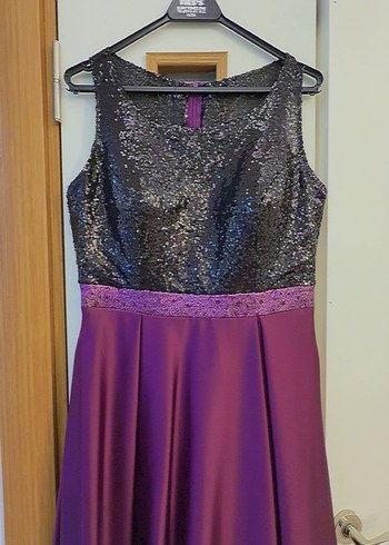 Mor Abiye Elbise - Görsel 7