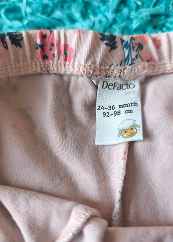 2 adet LCW/DEFACTO 24-36 ay kız çocuk alt - Görsel 5