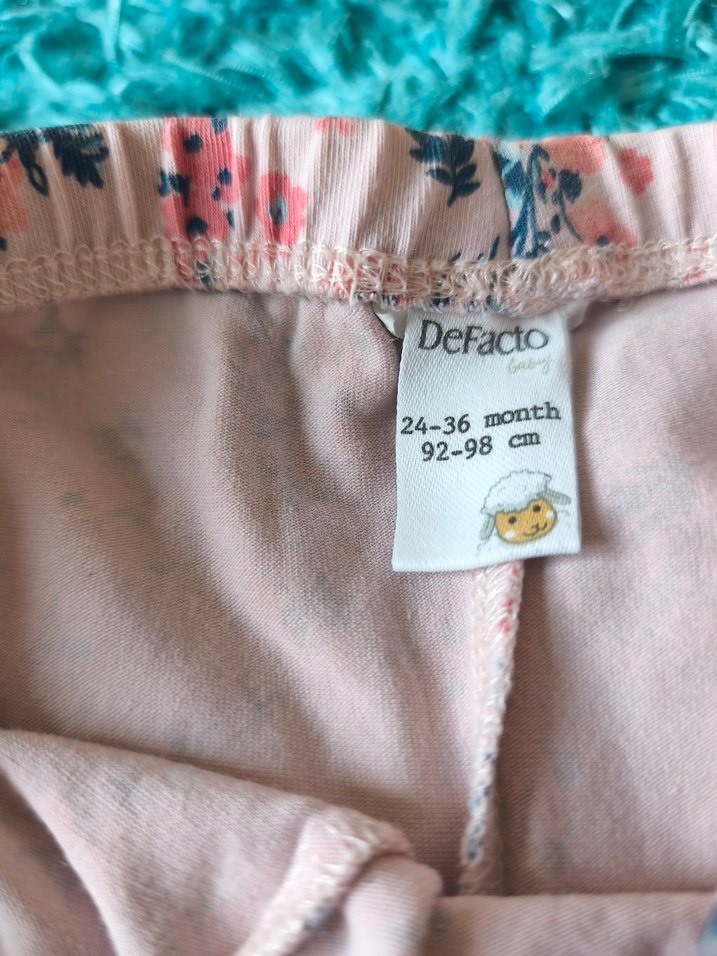 2 adet LCW/DEFACTO 24-36 ay kız çocuk alt - Görsel 5