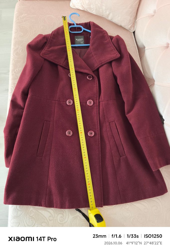 Defacto Kaşe Kaban Kadın XL — görsel 19/21