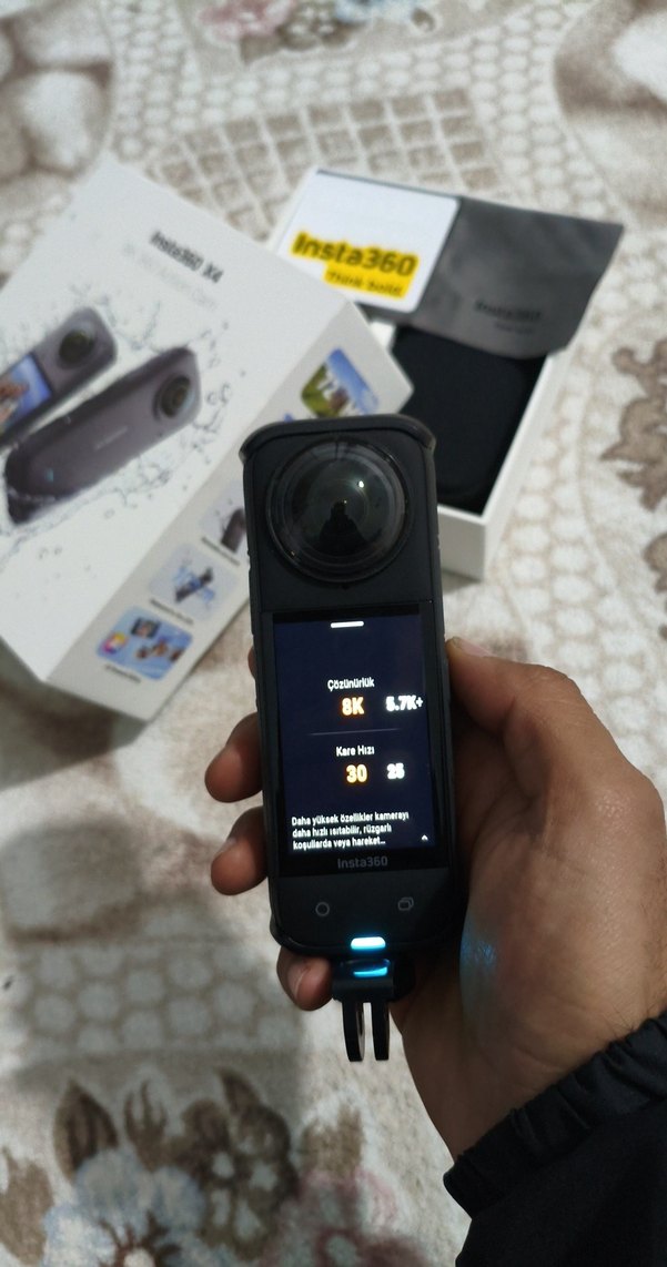 Insta360 X4 Siyah Aksiyon Kamerası - Görsel 5
