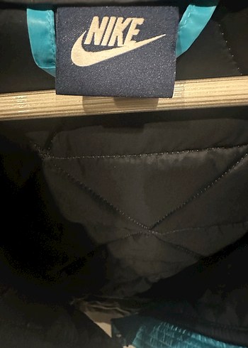 Nike Kadın Mavi Fermuarlı Kış Montu