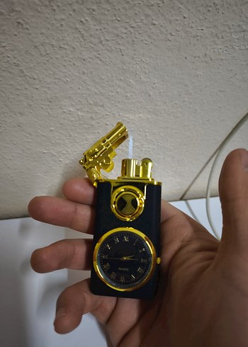 Altın Renkli Saatli Çakmak - Görsel 2