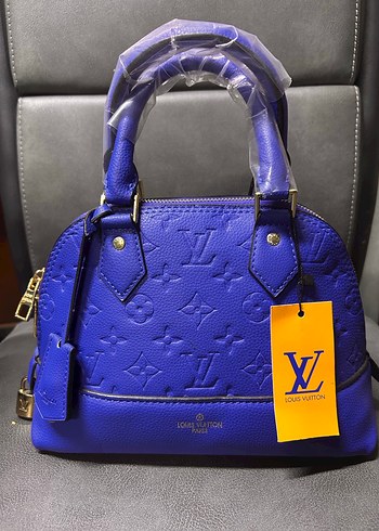  Beden Mavi Deri Louis Vuitton Kadın Çanta