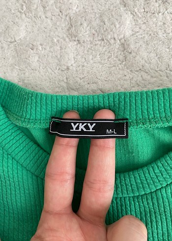 Diğer Yeşil Kısa Kollu Crop Top
