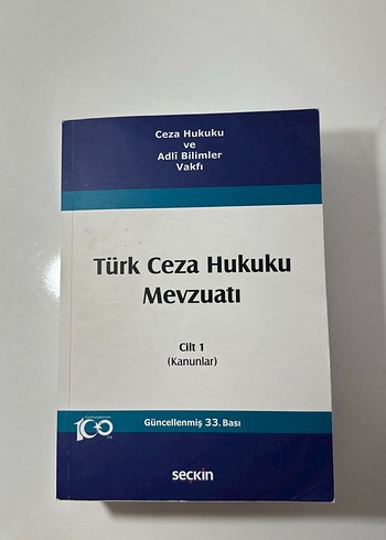 Türk Ceza Hukuku Mevzuatı Cilt 1