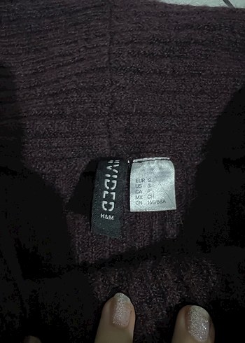 Bordo Triko Kayık Yaka Kadın Kazak - Görsel 2