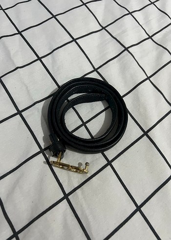 Siyah Deri Tokalı Kadın Kemer - Görsel 3