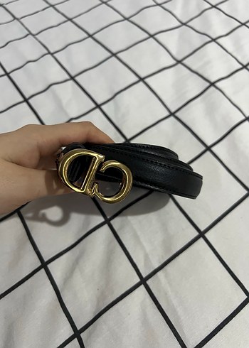Siyah Deri Tokalı Kadın Kemer - Görsel 2