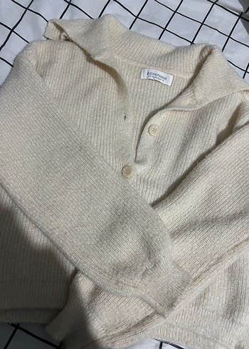 Bej Stradivarius Örgü Kadın Kazak - Görsel 2