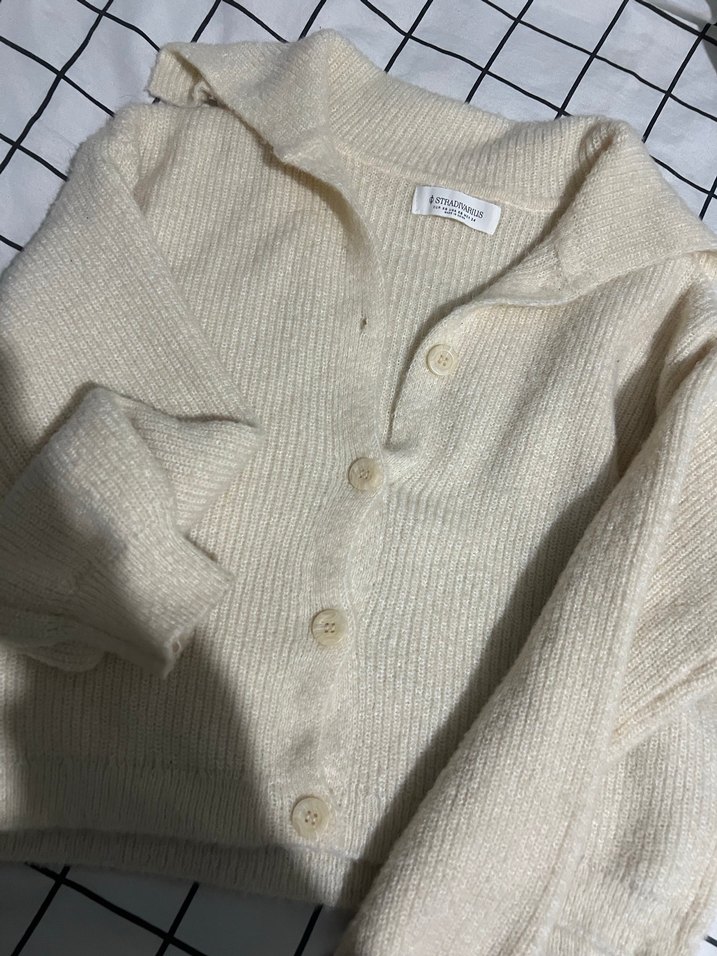 Bej Stradivarius Örgü Kadın Kazak - Görsel 3