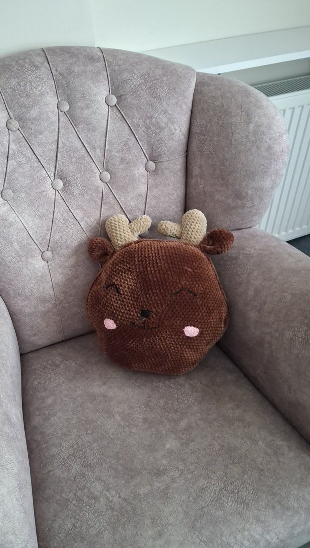 Yılbaşı Kahverengi Geyik Peluş Oyuncak - Görsel 4