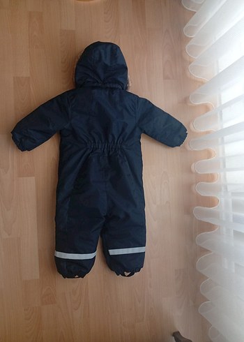 Kürklü Siyah Bebek Kayak Tulumu - Görsel 3