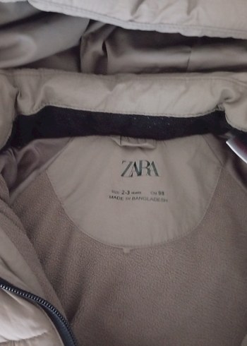 zara  bej kışlık Mont Fermuarlı - Görsel 4