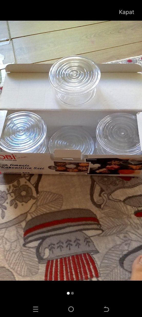 POBI 9 Parça Saklama Kabı Seti Bej-Gri - Görsel 2