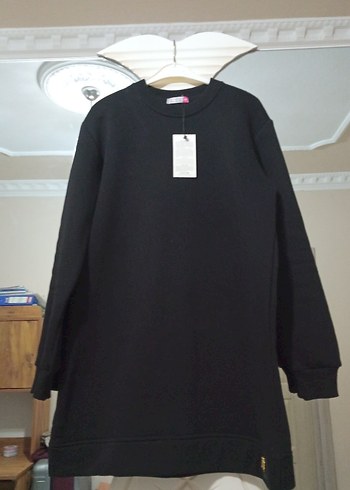 Siyah Uzun Kollu Kadın Sweatshirt - Görsel 2