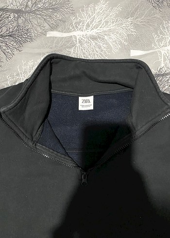 Fermuarlı Yarım Balıkçı Yaka Erkek Gri Sweatshirt