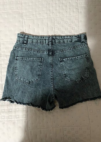 27 Beden AmBar Gri Kadın Denim Jean Şort