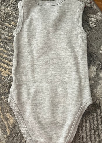 Gri Kolsuz Bebek Body - Görsel 2