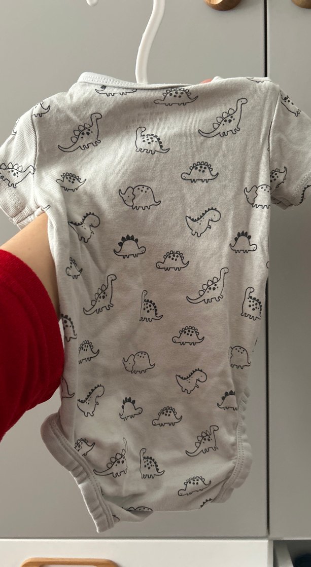 H&m  Gri Erkek Bebek Kısa Kollu Body - Görsel 2