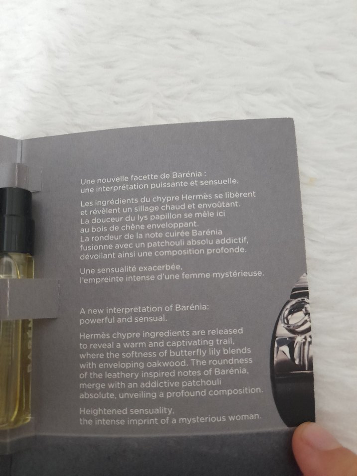 Hermes Barénia Intense Kadın Parfümü 2 ml sample - Görsel 3