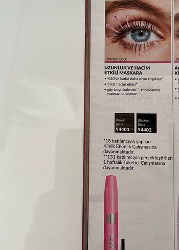 Parlak Pembe Maskara - Görsel 3