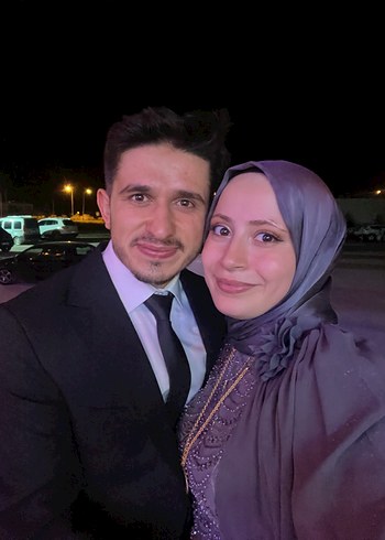 Abiye Gri Uzun Kollu Yüksek Yakalı Tesettür Abiye Elbise