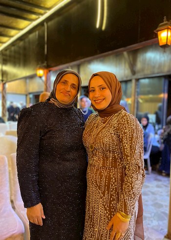 Boncuk İşlemeli  Uzun Kol Elbise - Görsel 9