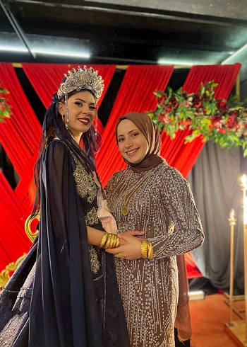 Boncuk İşlemeli  Uzun Kol Elbise - Görsel 6