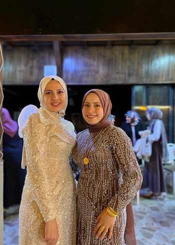 Boncuk İşlemeli  Uzun Kol Elbise - Görsel 7