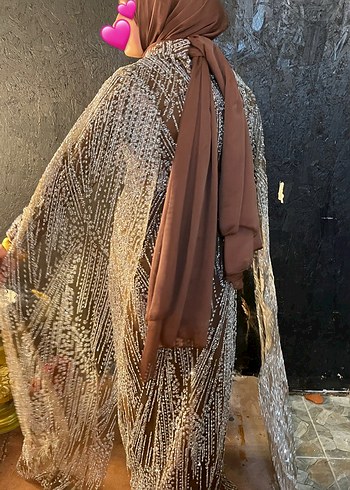 Boncuk İşlemeli  Uzun Kol Elbise - Görsel 5