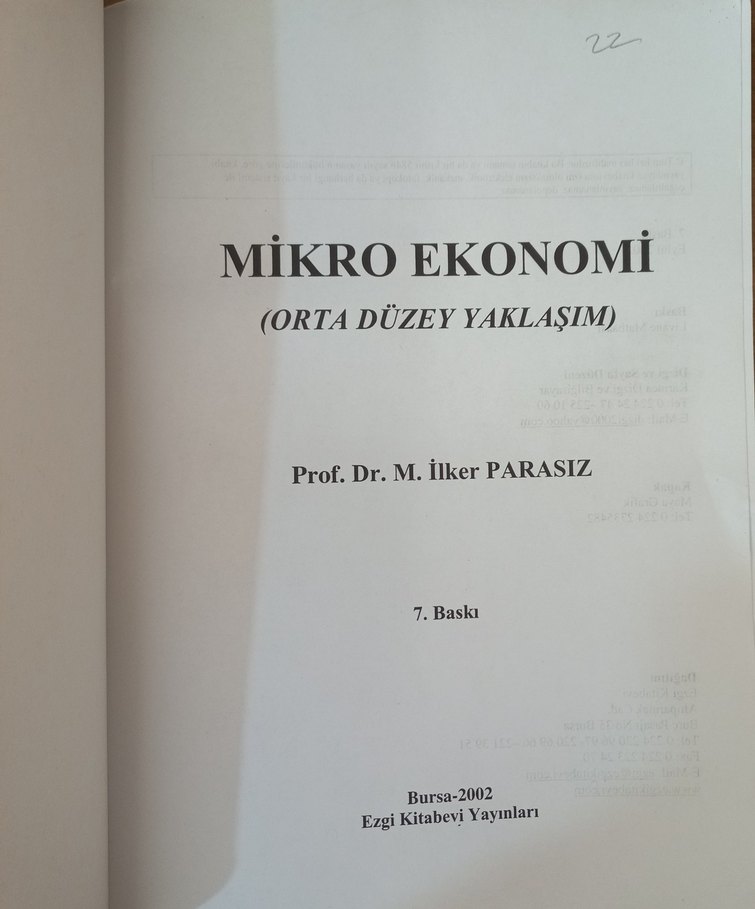 Mikro Ekonomi - Prof. Dr. İlker Parasız - Görsel 3
