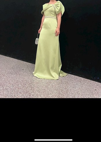 Drapeli Straplez Uzun Abiye Elbise - Görsel 5