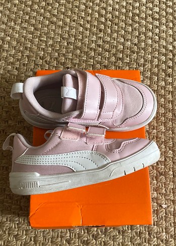 25 Beden pembe Renk Kız Çocuk Pembe Cırt Cırtlı Spor Ayakkabı