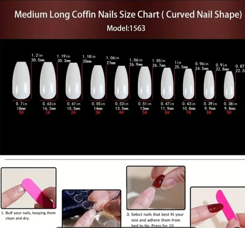 Bej Taşlı 24 Parça Takma Tırnak Seti - Görsel 4