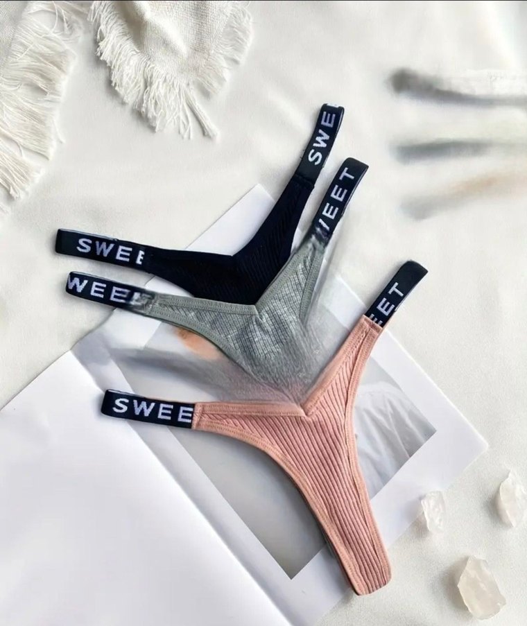 3 Adet V Tanga String Seti - Görsel 2