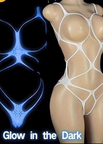 Karanlıkta Mavi Parlayan Bodysuit - Görsel 6