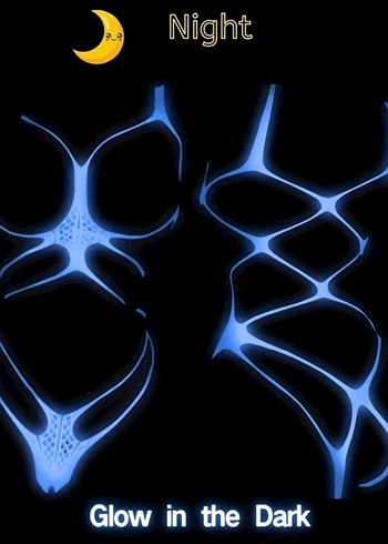 Karanlıkta Mavi Parlayan Bodysuit - Görsel 4