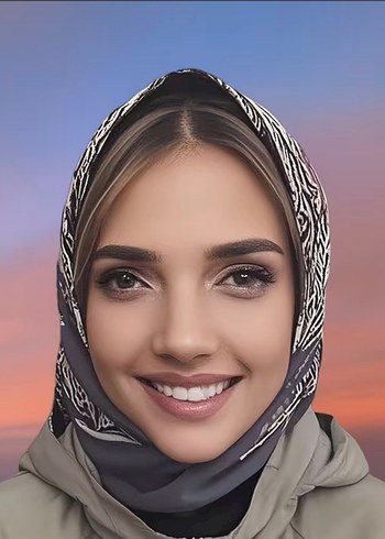 Gerçek Kadın Yüzü Baskılı Kumaş Maske - Görsel 3