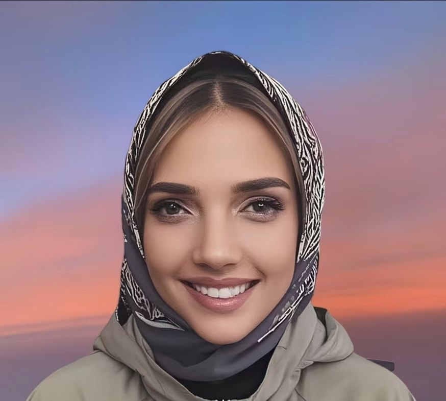 Gerçek Kadın Yüzü Baskılı Kumaş Maske - Görsel 3